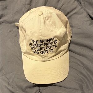 Cream Embroidered Cap PRICE NEGOTIABLE